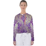 Purple & Gold  CBDOilPrincess E70d1a7c-502f-48a3-839e-eea25bfe4633 Women s Slouchy Sweat