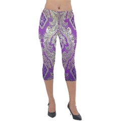 Lightweight Velour Capri Leggings  
