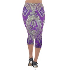 Lightweight Velour Capri Leggings  