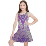 Purple & Gold  CBDOilPrincess E70d1a7c-502f-48a3-839e-eea25bfe4633 Kids  Lightweight Sleeveless Dress
