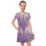 Purple & Gold  CBDOilPrincess E70d1a7c-502f-48a3-839e-eea25bfe4633 Kids  Cross Web Dress