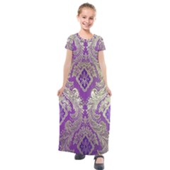 Kids  Short Sleeve Maxi Dress 