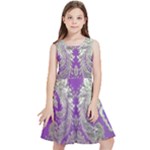 Purple & Gold  CBDOilPrincess E70d1a7c-502f-48a3-839e-eea25bfe4633 Kids  Skater Dress