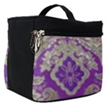 Purple & Gold  CBDOilPrincess E70d1a7c-502f-48a3-839e-eea25bfe4633 Make Up Travel Bag (Small)