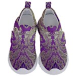 Purple & Gold  CBDOilPrincess E70d1a7c-502f-48a3-839e-eea25bfe4633 Kids  Velcro No Lace Shoes