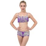 Purple & Gold  CBDOilPrincess E70d1a7c-502f-48a3-839e-eea25bfe4633 Layered Top Bikini Set