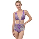 Purple & Gold  CBDOilPrincess E70d1a7c-502f-48a3-839e-eea25bfe4633 Tied Up Two Piece Swimsuit