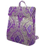 Purple & Gold  CBDOilPrincess E70d1a7c-502f-48a3-839e-eea25bfe4633 Flap Top Backpack