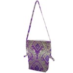 Purple & Gold  CBDOilPrincess E70d1a7c-502f-48a3-839e-eea25bfe4633 Folding Shoulder Bag