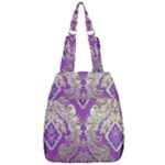 Purple & Gold  CBDOilPrincess E70d1a7c-502f-48a3-839e-eea25bfe4633 Center Zip Backpack