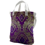Purple & Gold  CBDOilPrincess E70d1a7c-502f-48a3-839e-eea25bfe4633 Canvas Messenger Bag