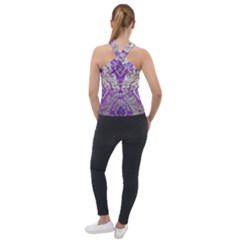 Cross Neck Velour Top 
