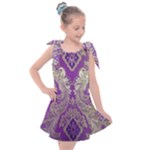 Purple & Gold  CBDOilPrincess E70d1a7c-502f-48a3-839e-eea25bfe4633 Kids  Tie Up Tunic Dress