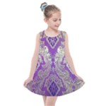 Purple & Gold  CBDOilPrincess E70d1a7c-502f-48a3-839e-eea25bfe4633 Kids  Summer Dress