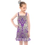 Purple & Gold  CBDOilPrincess E70d1a7c-502f-48a3-839e-eea25bfe4633 Kids  Overall Dress