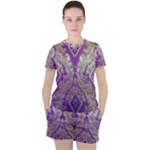 Purple & Gold  CBDOilPrincess E70d1a7c-502f-48a3-839e-eea25bfe4633 Women s Tee and Shorts Set