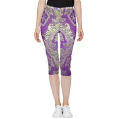 Inside Out Lightweight Velour Capri Leggings  