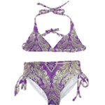 Purple & Gold  CBDOilPrincess E70d1a7c-502f-48a3-839e-eea25bfe4633 Kids  Classic Bikini Set