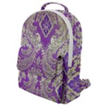 Purple & Gold  CBDOilPrincess E70d1a7c-502f-48a3-839e-eea25bfe4633 Flap Pocket Backpack (Small)