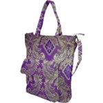 Purple & Gold  CBDOilPrincess E70d1a7c-502f-48a3-839e-eea25bfe4633 Shoulder Tote Bag
