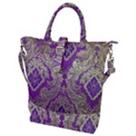 Purple & Gold  CBDOilPrincess E70d1a7c-502f-48a3-839e-eea25bfe4633 Buckle Top Tote Bag