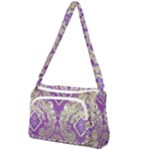 Purple & Gold  CBDOilPrincess E70d1a7c-502f-48a3-839e-eea25bfe4633 Front Pocket Crossbody Bag
