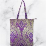 Purple & Gold  CBDOilPrincess E70d1a7c-502f-48a3-839e-eea25bfe4633 Double Zip Up Tote Bag