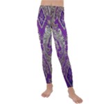 Purple & Gold  CBDOilPrincess E70d1a7c-502f-48a3-839e-eea25bfe4633 Kids  Lightweight Velour Leggings