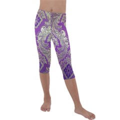 Kids  Lightweight Velour Capri Leggings  