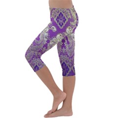 Kids  Lightweight Velour Capri Leggings  