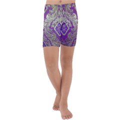 Kids  Lightweight Velour Capri Yoga Leggings 