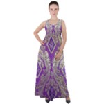 Purple & Gold  CBDOilPrincess E70d1a7c-502f-48a3-839e-eea25bfe4633 Empire Waist Velour Maxi Dress