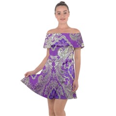 Off Shoulder Velour Dress 