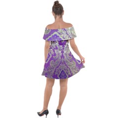 Off Shoulder Velour Dress 