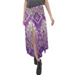 Purple & Gold  CBDOilPrincess E70d1a7c-502f-48a3-839e-eea25bfe4633 Velour Split Maxi Skirt