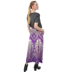 Velour Split Maxi Skirt 