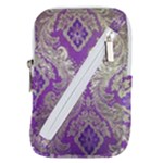 Purple & Gold  CBDOilPrincess E70d1a7c-502f-48a3-839e-eea25bfe4633 Belt Pouch Bag (Small)