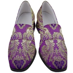 Women s Chunky Heel Loafers 