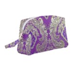 Purple & Gold  CBDOilPrincess E70d1a7c-502f-48a3-839e-eea25bfe4633 Wristlet Pouch Bag (Medium)