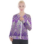 Purple & Gold  CBDOilPrincess E70d1a7c-502f-48a3-839e-eea25bfe4633 Casual Zip Up Jacket