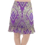 Purple & Gold  CBDOilPrincess E70d1a7c-502f-48a3-839e-eea25bfe4633 Fishtail Chiffon Skirt