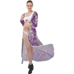 Purple & Gold  CBDOilPrincess E70d1a7c-502f-48a3-839e-eea25bfe4633 Maxi Chiffon Beach Wrap