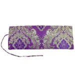 Purple & Gold  CBDOilPrincess E70d1a7c-502f-48a3-839e-eea25bfe4633 Roll Up Canvas Pencil Holder (S)