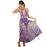Purple & Gold  CBDOilPrincess E70d1a7c-502f-48a3-839e-eea25bfe4633 Backless Maxi Beach Dress