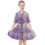 Purple & Gold  CBDOilPrincess E70d1a7c-502f-48a3-839e-eea25bfe4633 Kids  All Frills Chiffon Dress