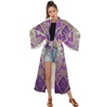 Purple & Gold  CBDOilPrincess E70d1a7c-502f-48a3-839e-eea25bfe4633 Maxi Kimono