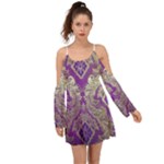 Purple & Gold  CBDOilPrincess E70d1a7c-502f-48a3-839e-eea25bfe4633 Kimono Sleeves Boho Dress