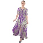 Purple & Gold  CBDOilPrincess E70d1a7c-502f-48a3-839e-eea25bfe4633 Waist Tie Boho Maxi Dress