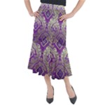 Purple & Gold  CBDOilPrincess E70d1a7c-502f-48a3-839e-eea25bfe4633 Midi Mermaid Skirt