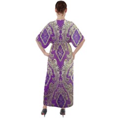 V-Neck Boho Style Maxi Dress 